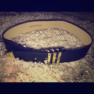 EXPRESS gold detailing belt Black+gold Size small